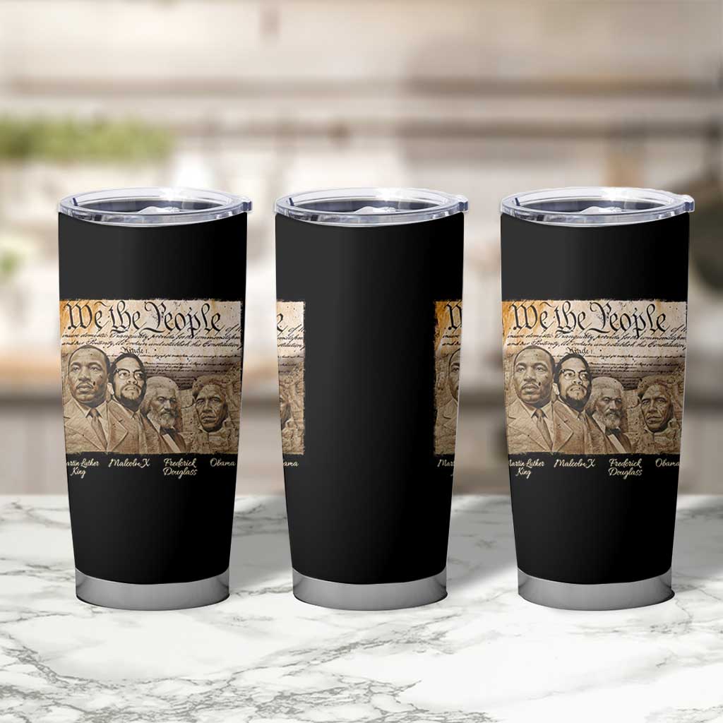 Civil Right Leaders Tumbler Cup Martin Luther King Malcolm X Frederick Douglass Obama Black History Month