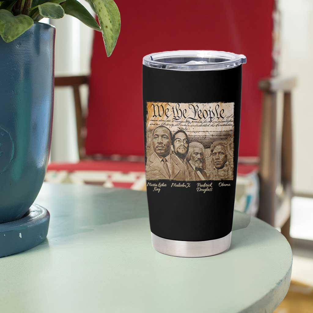 Civil Right Leaders Tumbler Cup Martin Luther King Malcolm X Frederick Douglass Obama Black History Month