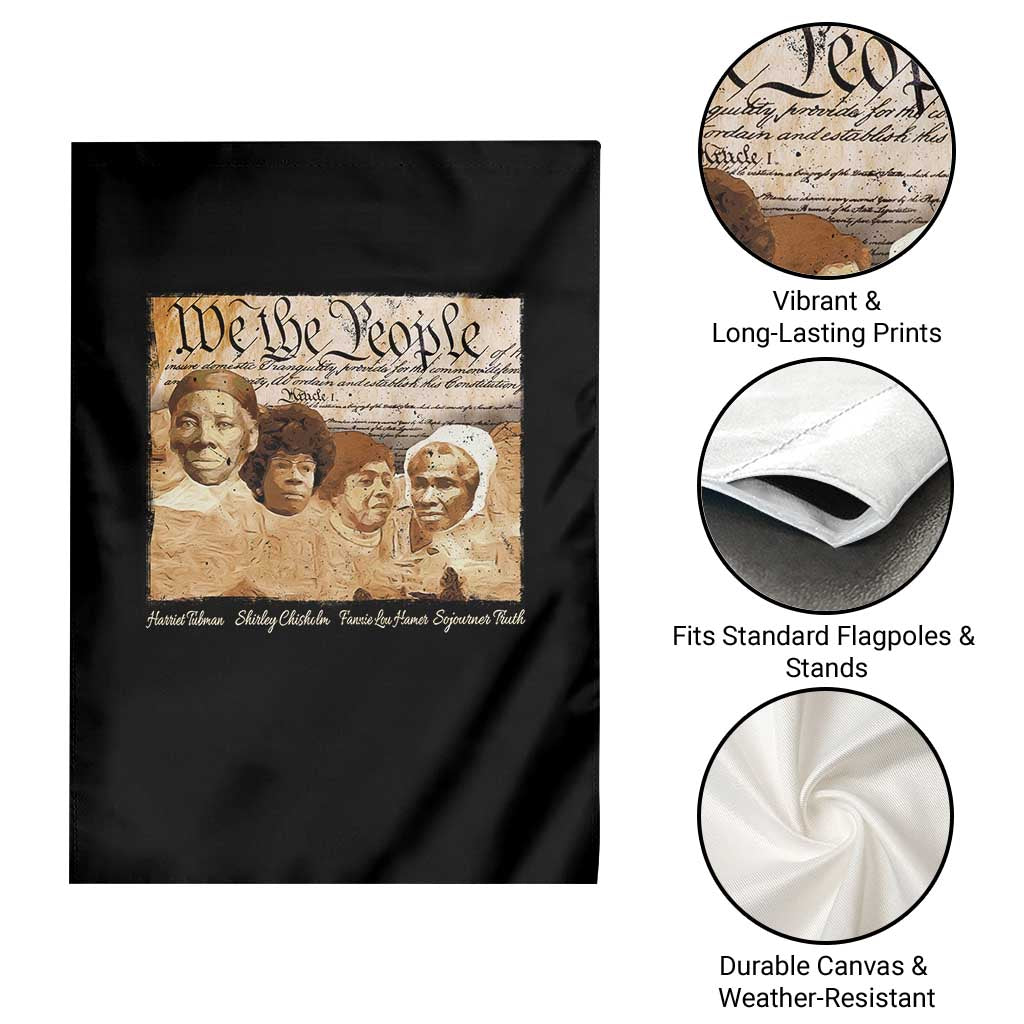 Black Women Leaders Garden Flag Harriet Tubman Shirley Fannie Hamer Sojourner Truth Black History Month