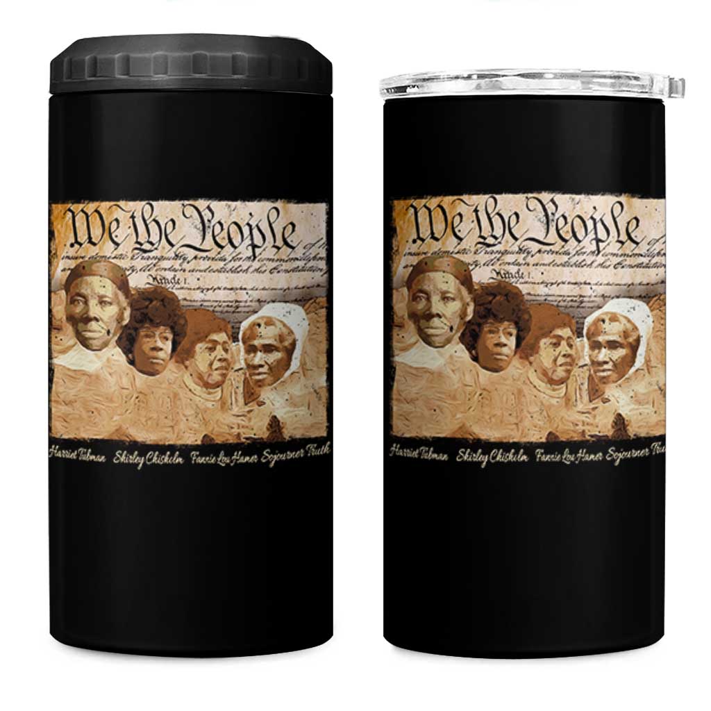 Black Women Leaders 4 in 1 Can Cooler Tumbler Harriet Tubman Shirley Fannie Hamer Sojourner Truth Black History Month