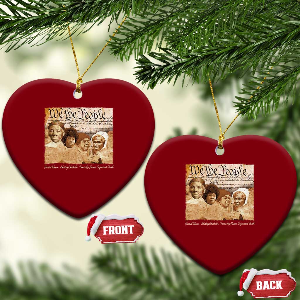 Black Women Leaders Ceramic Ornament Harriet Tubman Shirley Fannie Hamer Sojourner Truth Black History Month