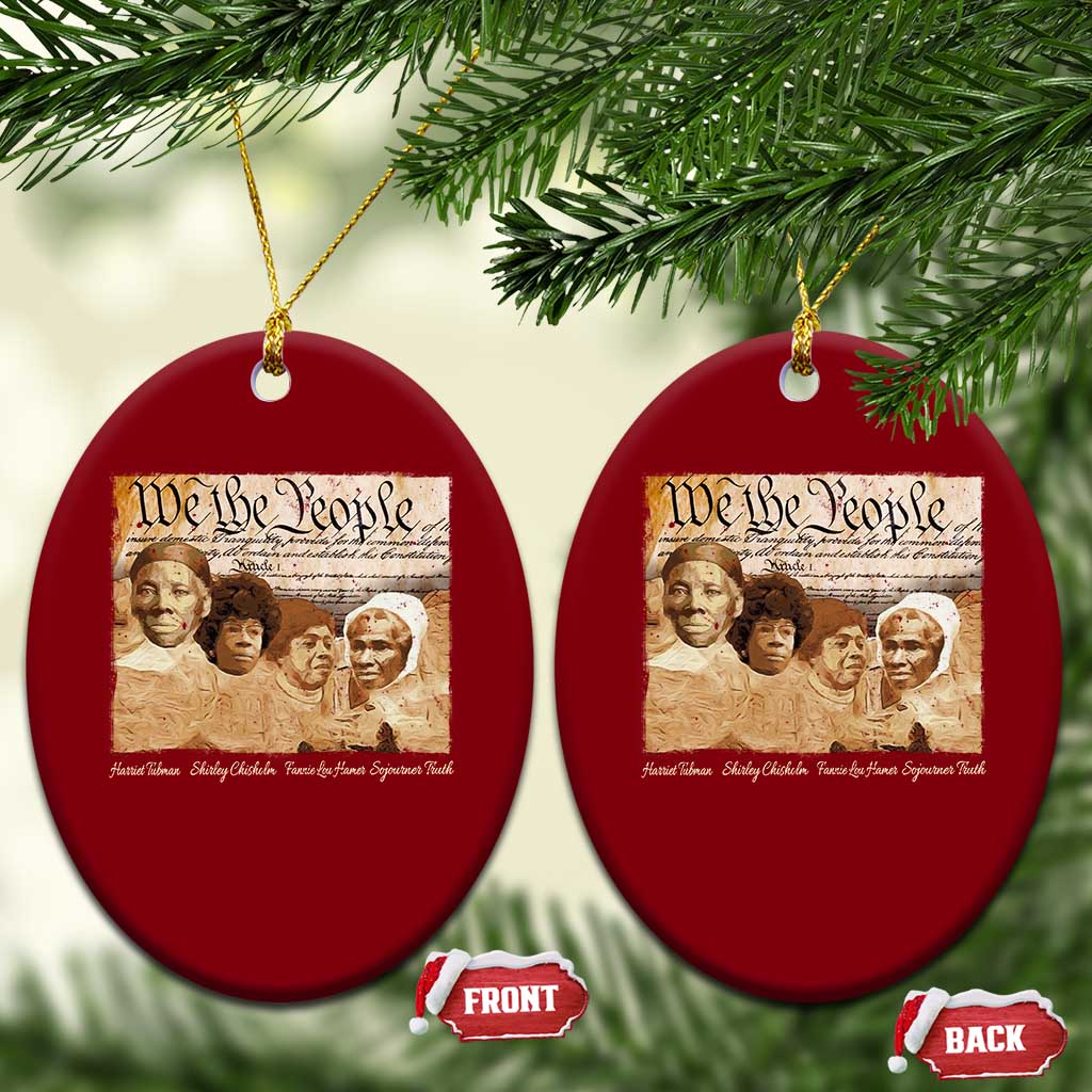 Black Women Leaders Ceramic Ornament Harriet Tubman Shirley Fannie Hamer Sojourner Truth Black History Month
