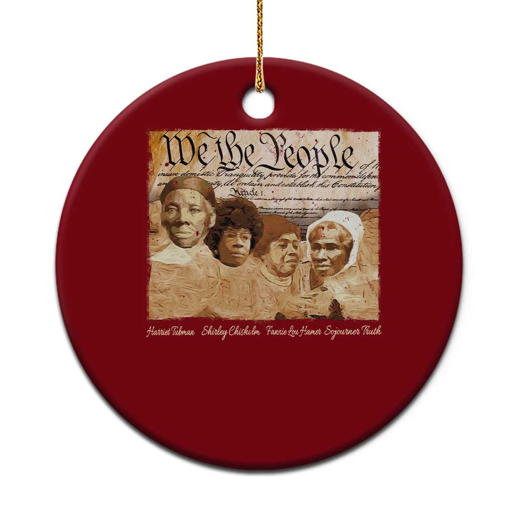 Black Women Leaders Ceramic Ornament Harriet Tubman Shirley Fannie Hamer Sojourner Truth Black History Month