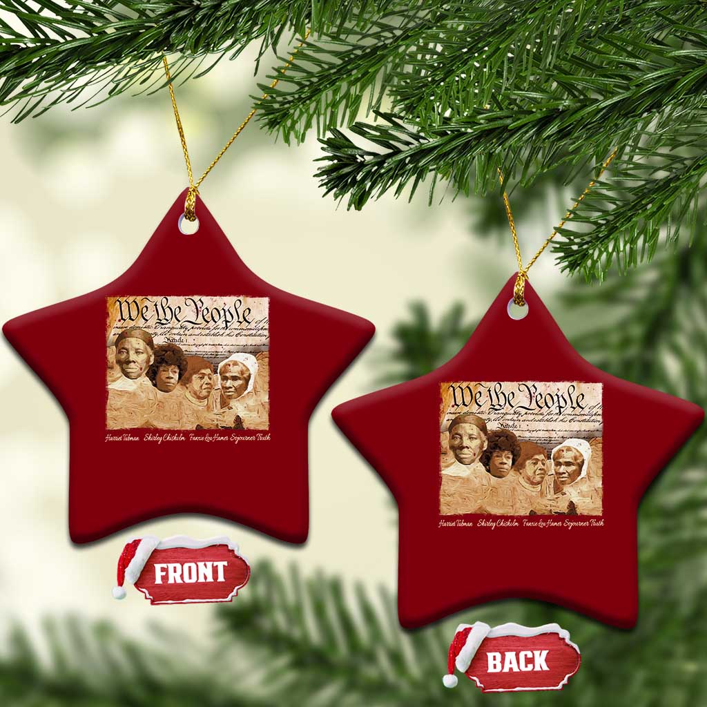 Black Women Leaders Ceramic Ornament Harriet Tubman Shirley Fannie Hamer Sojourner Truth Black History Month
