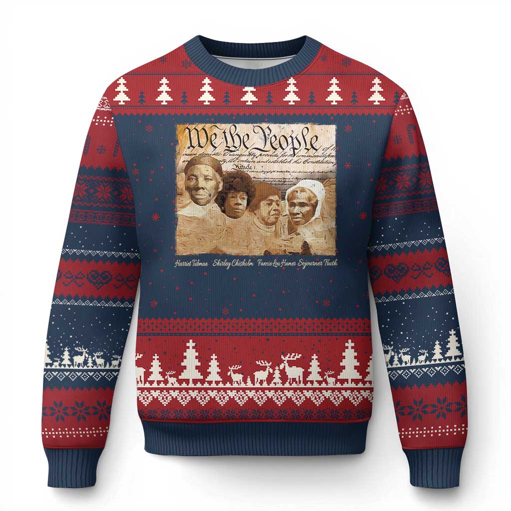 Black Women Leaders Ugly Christmas Sweater Harriet Tubman Shirley Fannie Hamer Sojourner Truth Black History Month