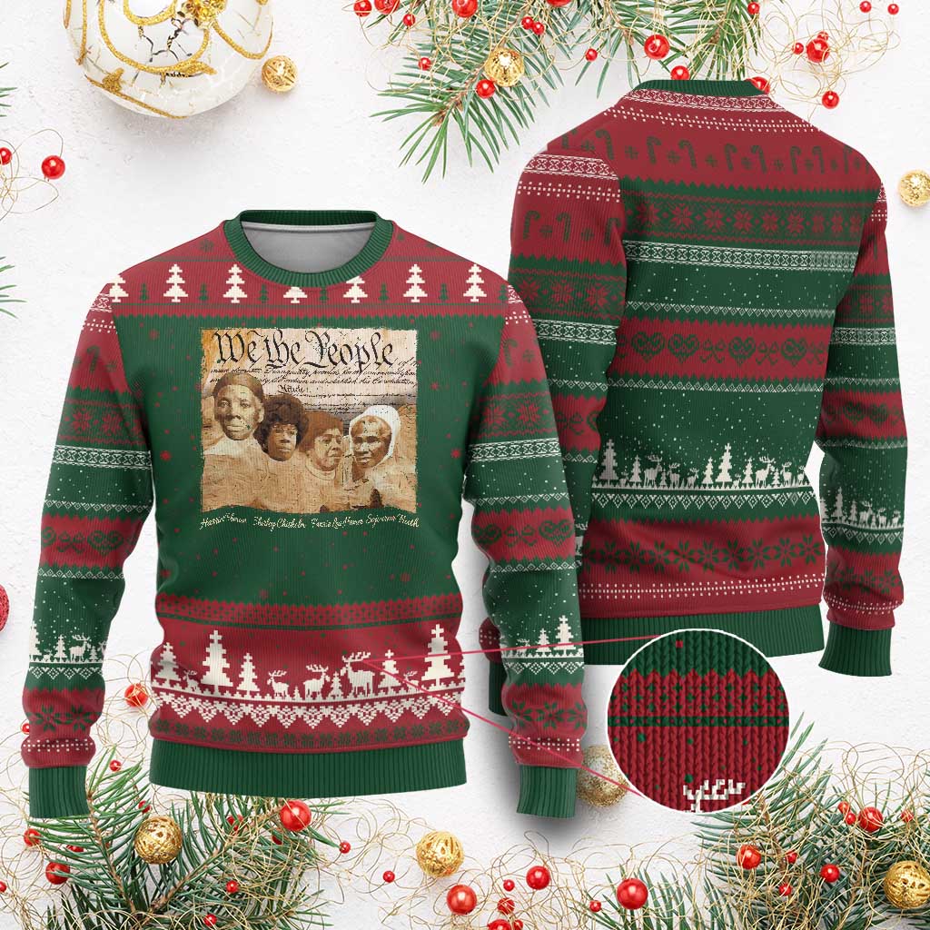 Black Women Leaders Ugly Christmas Sweater Harriet Tubman Shirley Fannie Hamer Sojourner Truth Black History Month