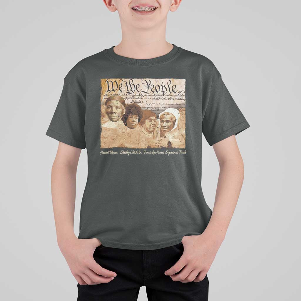 Black Women Leaders T Shirt For Kid Harriet Tubman Shirley Fannie Hamer Sojourner Truth Black History Month