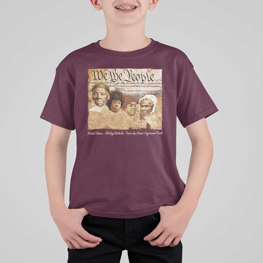 Black Women Leaders T Shirt For Kid Harriet Tubman Shirley Fannie Hamer Sojourner Truth Black History Month