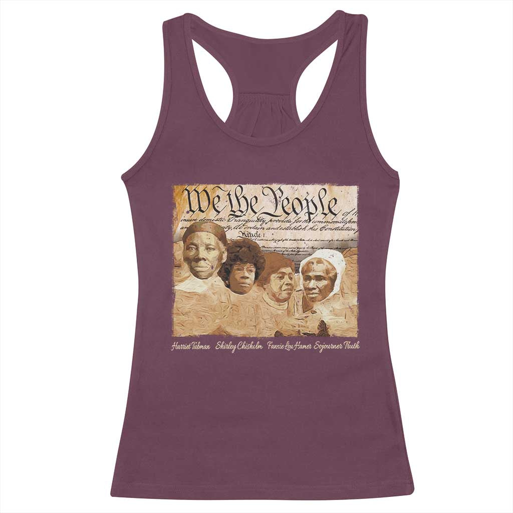 Black Women Leaders Racerback Tank Top Harriet Tubman Shirley Fannie Hamer Sojourner Truth Black History Month