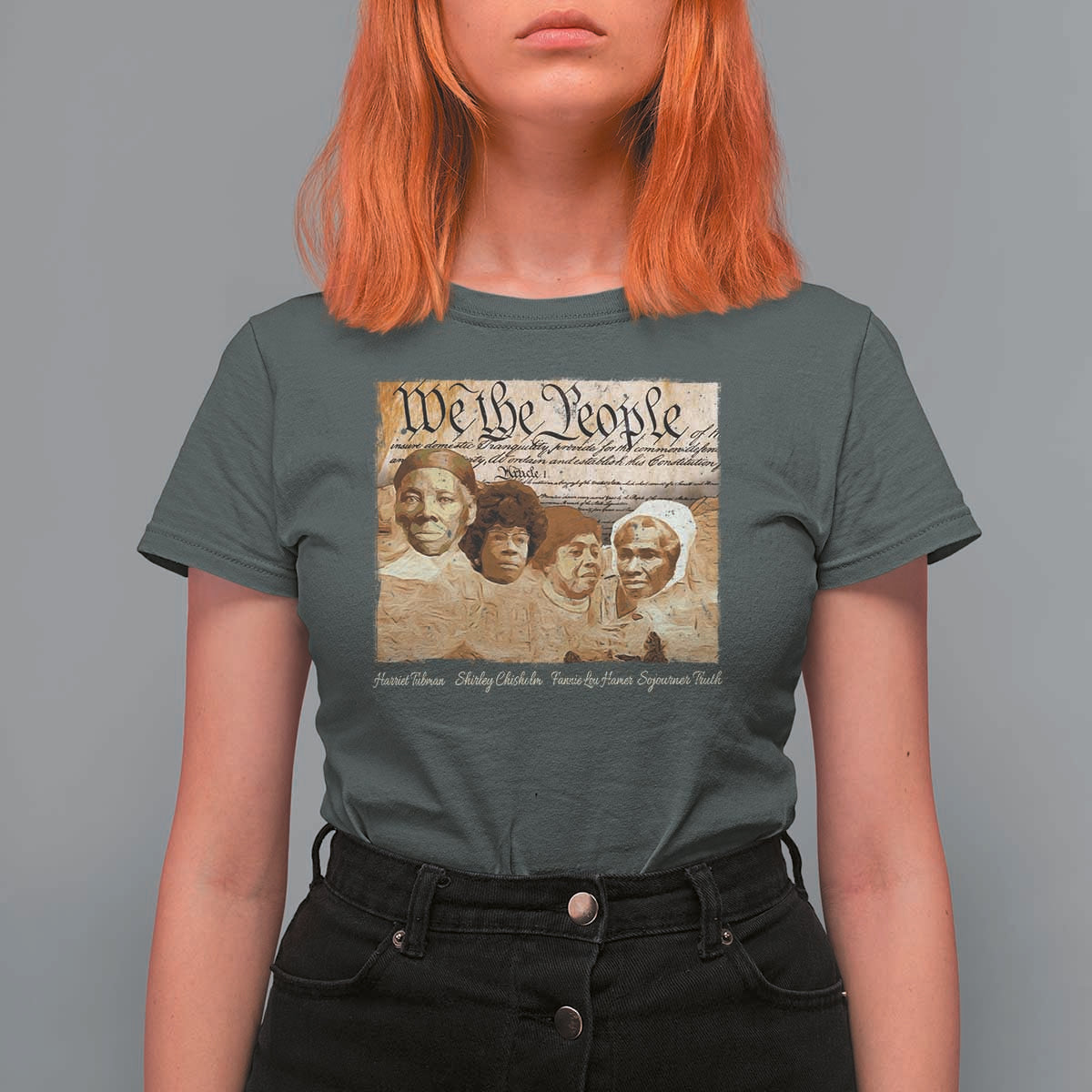 Black Women Leaders T Shirt For Women Harriet Tubman Shirley Fannie Hamer Sojourner Truth Black History Month