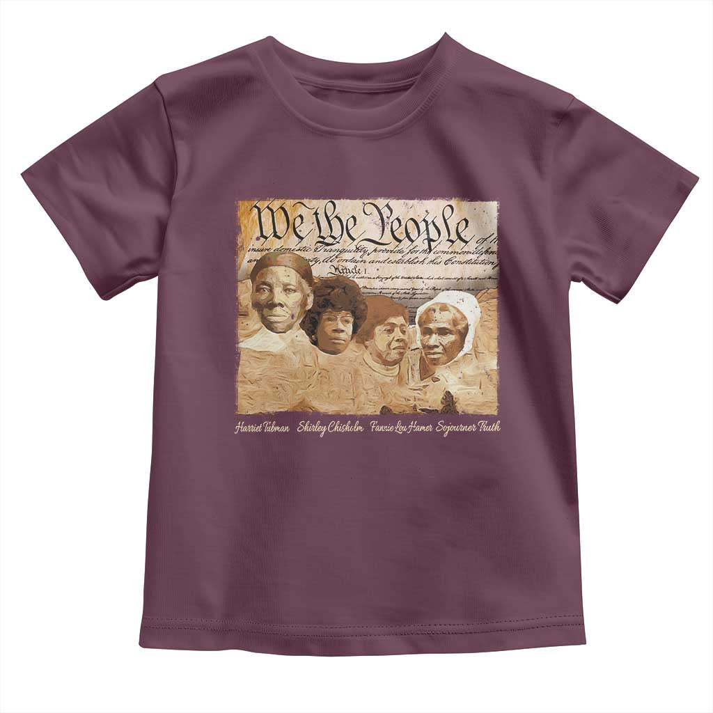 Black Women Leaders Toddler T Shirt Harriet Tubman Shirley Fannie Hamer Sojourner Truth Black History Month
