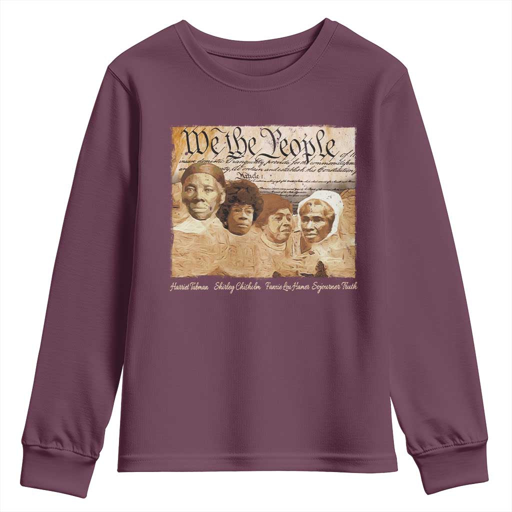 Black Women Leaders Youth Sweatshirt Harriet Tubman Shirley Fannie Hamer Sojourner Truth Black History Month