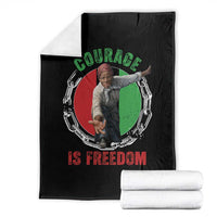 Harriet Tubman Throw Blanket Courage Is Freedom Black History Hero