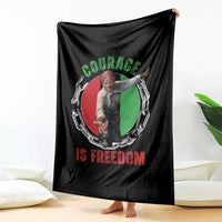 Harriet Tubman Throw Blanket Courage Is Freedom Black History Hero