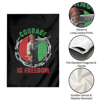 Harriet Tubman Garden Flag Courage Is Freedom Black History Hero