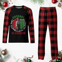 Harriet Tubman Plaid Pajama Set Courage Is Freedom Black History Hero