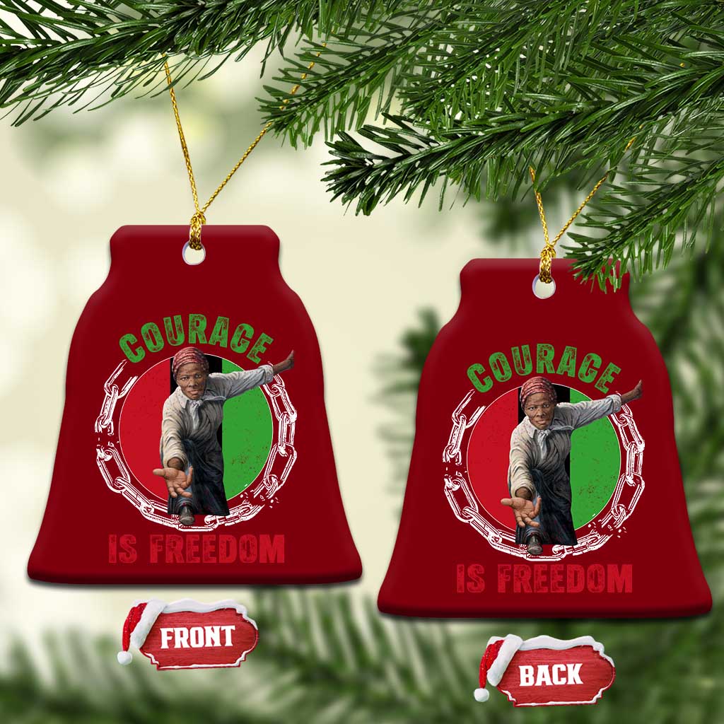 Harriet Tubman Ceramic Ornament Courage Is Freedom Black History Hero
