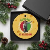 Harriet Tubman Ceramic Ornament Courage Is Freedom Black History Hero