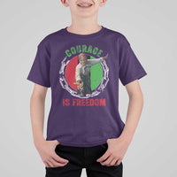 Harriet Tubman T Shirt For Kid Courage Is Freedom Black History Hero