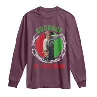 Harriet Tubman Long Sleeve Shirt Courage Is Freedom Black History Hero