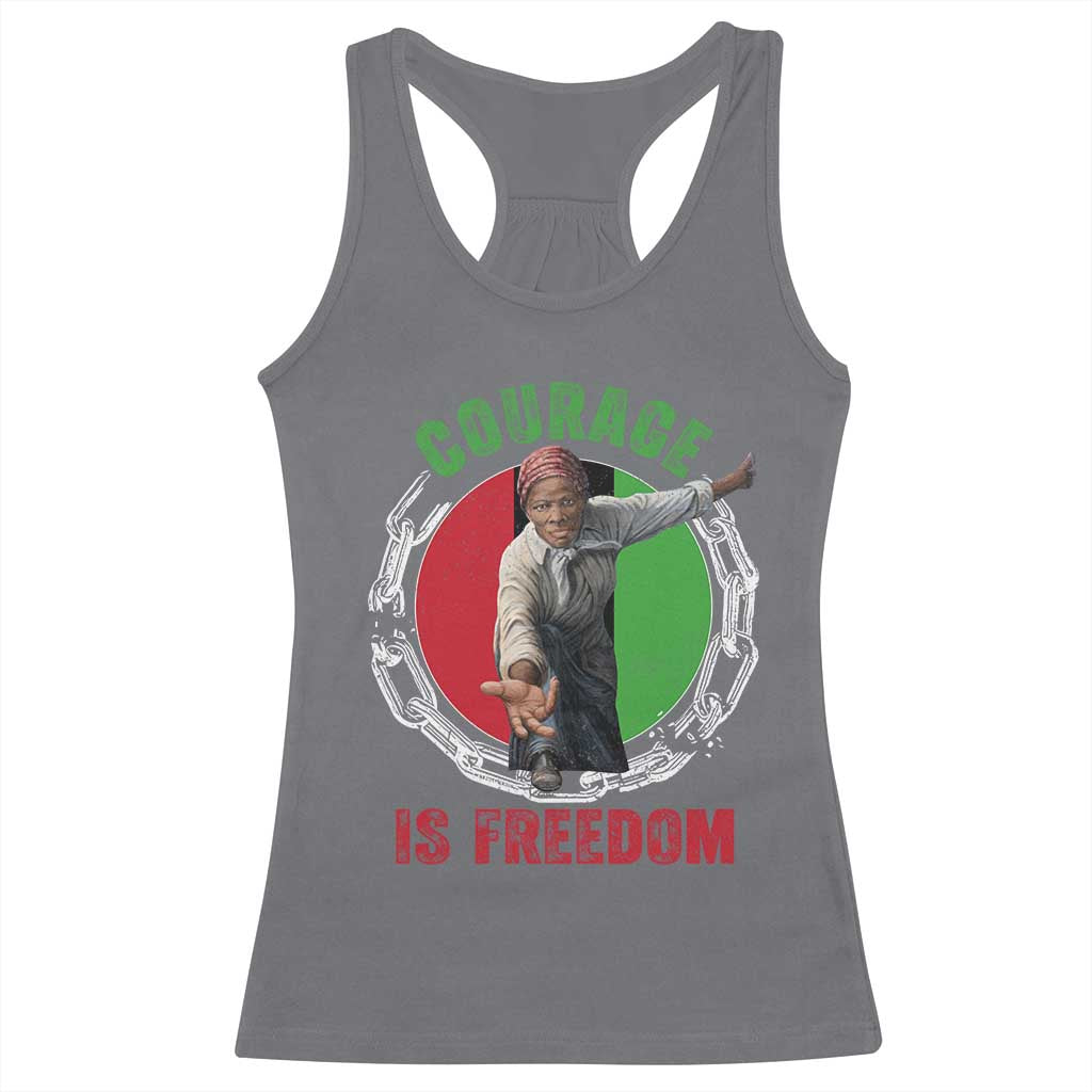 Harriet Tubman Racerback Tank Top Courage Is Freedom Black History Hero