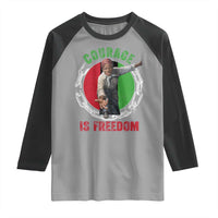 Harriet Tubman Raglan Shirt Courage Is Freedom Black History Hero