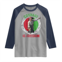 Harriet Tubman Raglan Shirt Courage Is Freedom Black History Hero