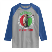 Harriet Tubman Raglan Shirt Courage Is Freedom Black History Hero