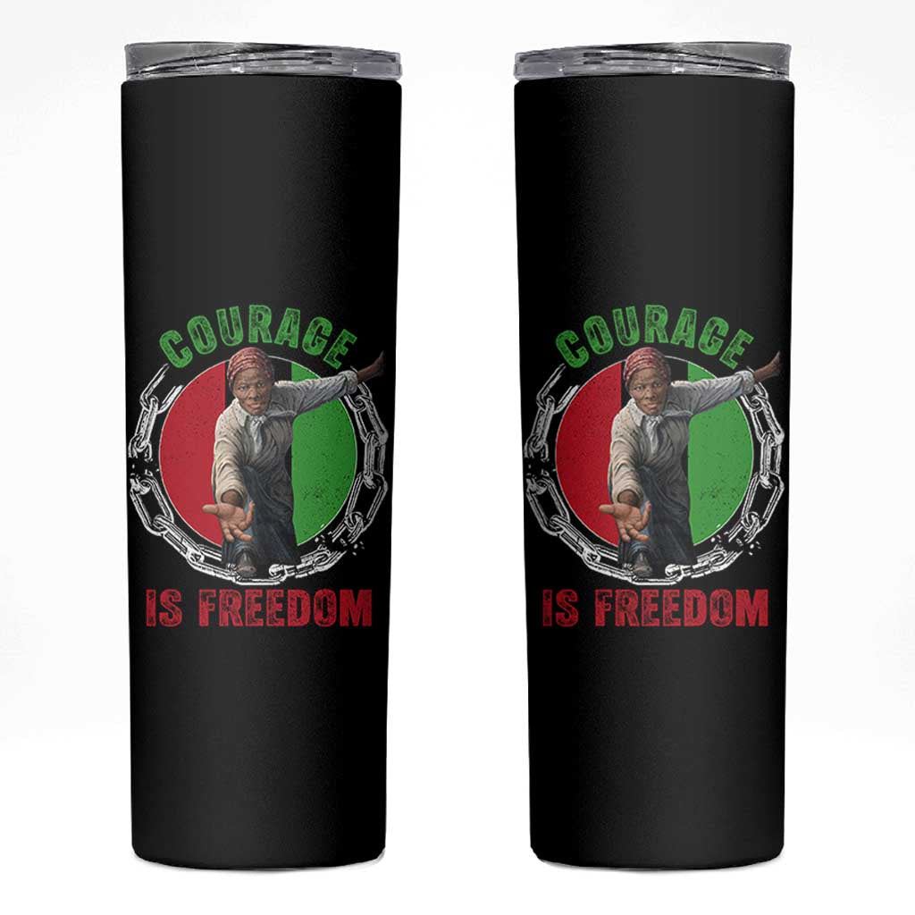 Harriet Tubman Skinny Tumbler Courage Is Freedom Black History Hero