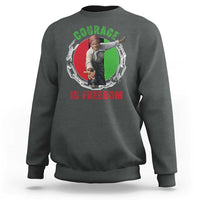 Harriet Tubman Sweatshirt Courage Is Freedom Black History Hero