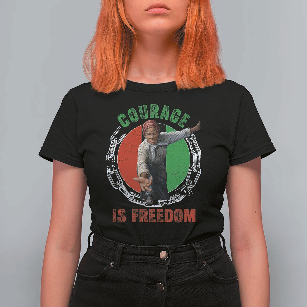 Harriet Tubman T Shirt For Women Courage Is Freedom Black History Hero