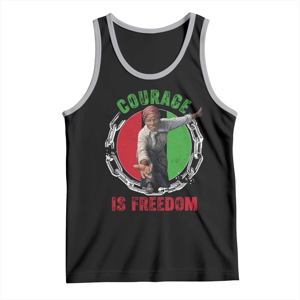 Harriet Tubman Tank Top Courage Is Freedom Black History Hero
