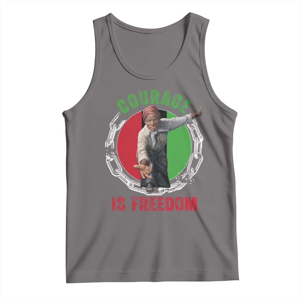 Harriet Tubman Tank Top Courage Is Freedom Black History Hero