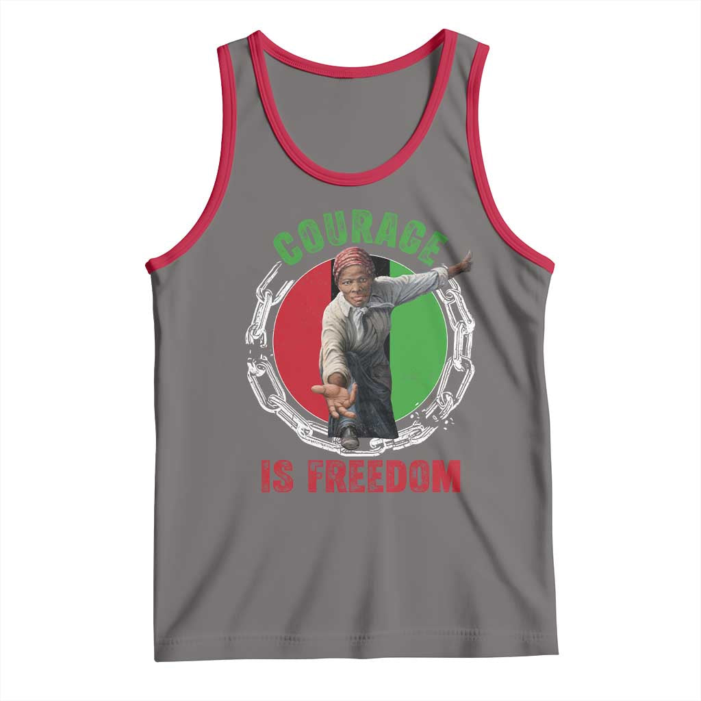 Harriet Tubman Tank Top Courage Is Freedom Black History Hero