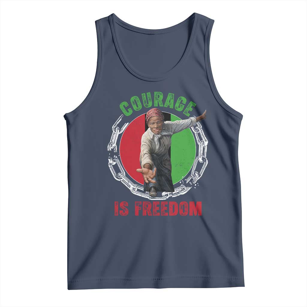 Harriet Tubman Tank Top Courage Is Freedom Black History Hero