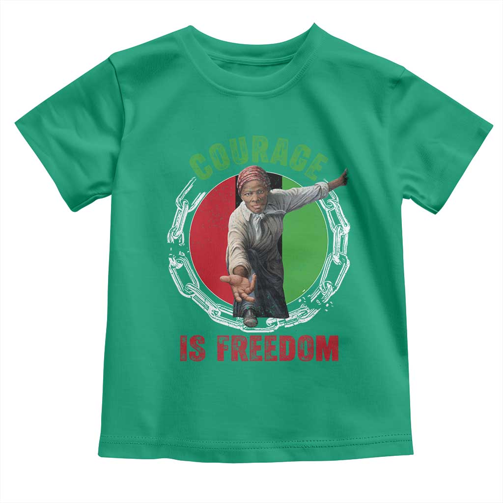 Harriet Tubman Toddler T Shirt Courage Is Freedom Black History Hero