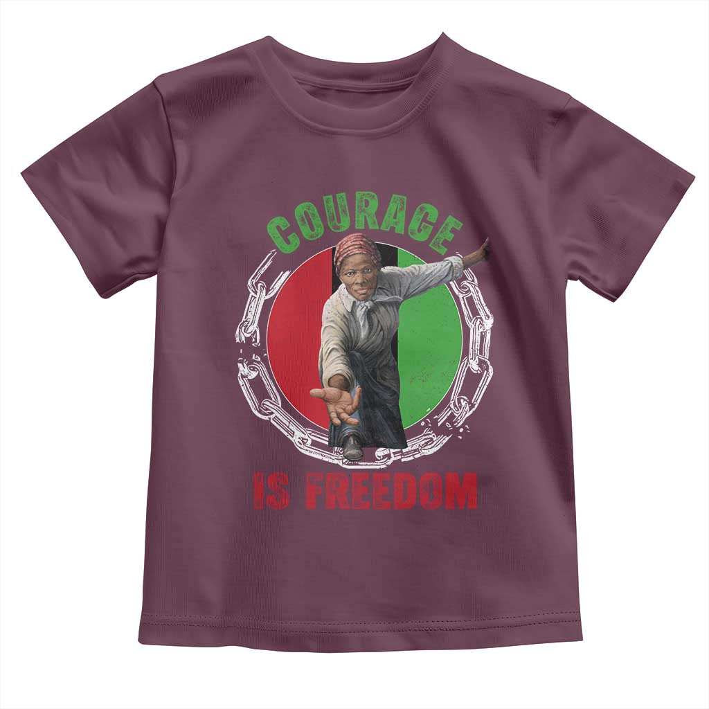 Harriet Tubman Toddler T Shirt Courage Is Freedom Black History Hero