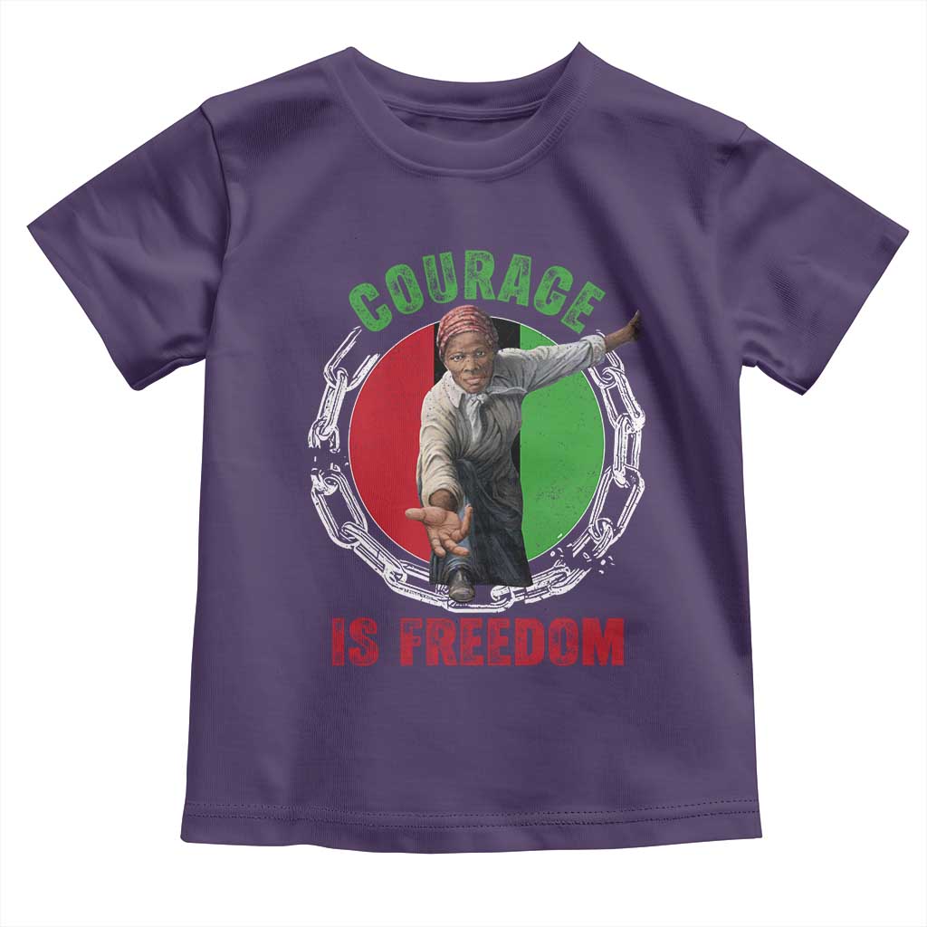 Harriet Tubman Toddler T Shirt Courage Is Freedom Black History Hero