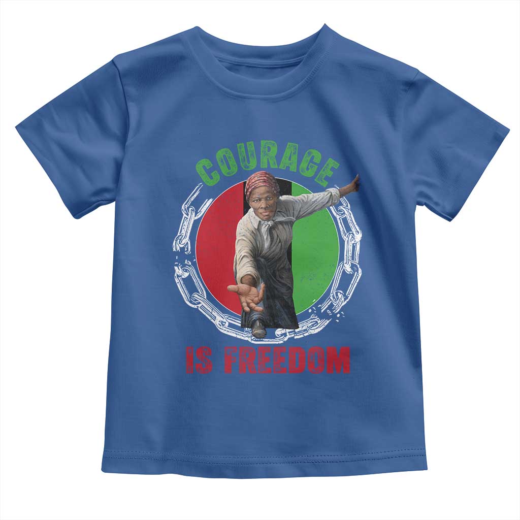 Harriet Tubman Toddler T Shirt Courage Is Freedom Black History Hero