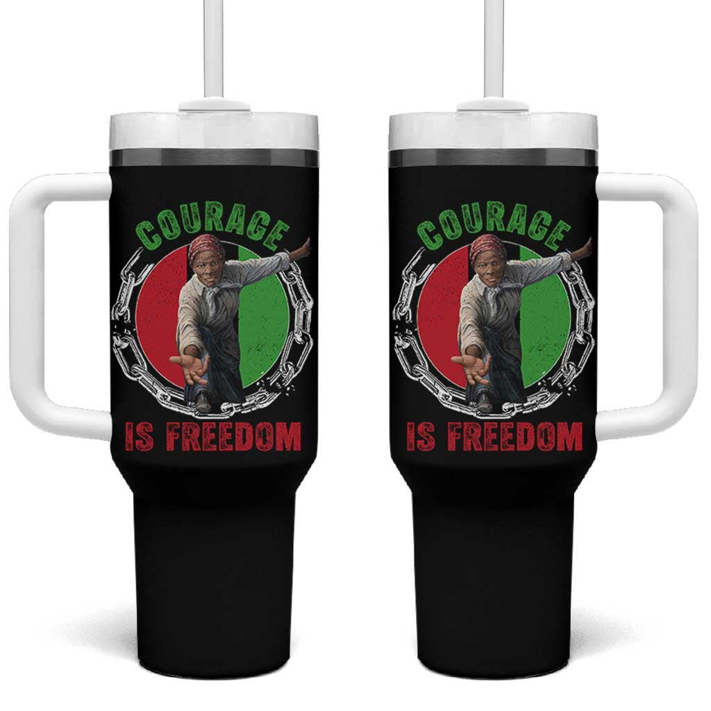 Harriet Tubman Tumbler With Handle Courage Is Freedom Black History Hero