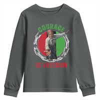 Harriet Tubman Youth Sweatshirt Courage Is Freedom Black History Hero