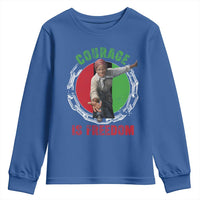 Harriet Tubman Youth Sweatshirt Courage Is Freedom Black History Hero
