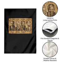 Black Leaders Garden Flag Be Strong Be Brave Be Humble Be Badass African American History Month