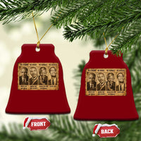 Black Leaders Ceramic Ornament Be Strong Be Brave Be Humble Be Badass African American History Month