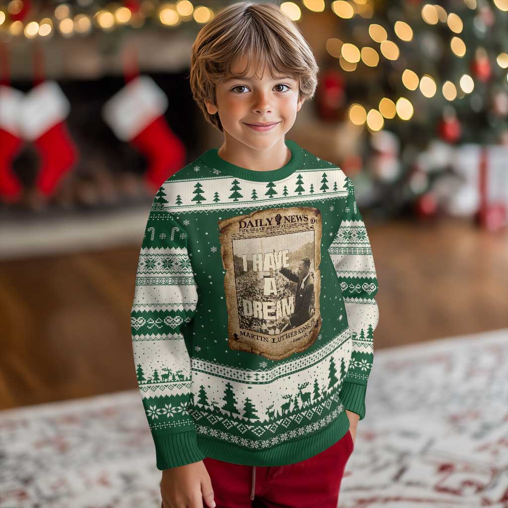 I Have A Dream Martin Luther King MLK Day Ugly Christmas Sweater March On Washington Black History