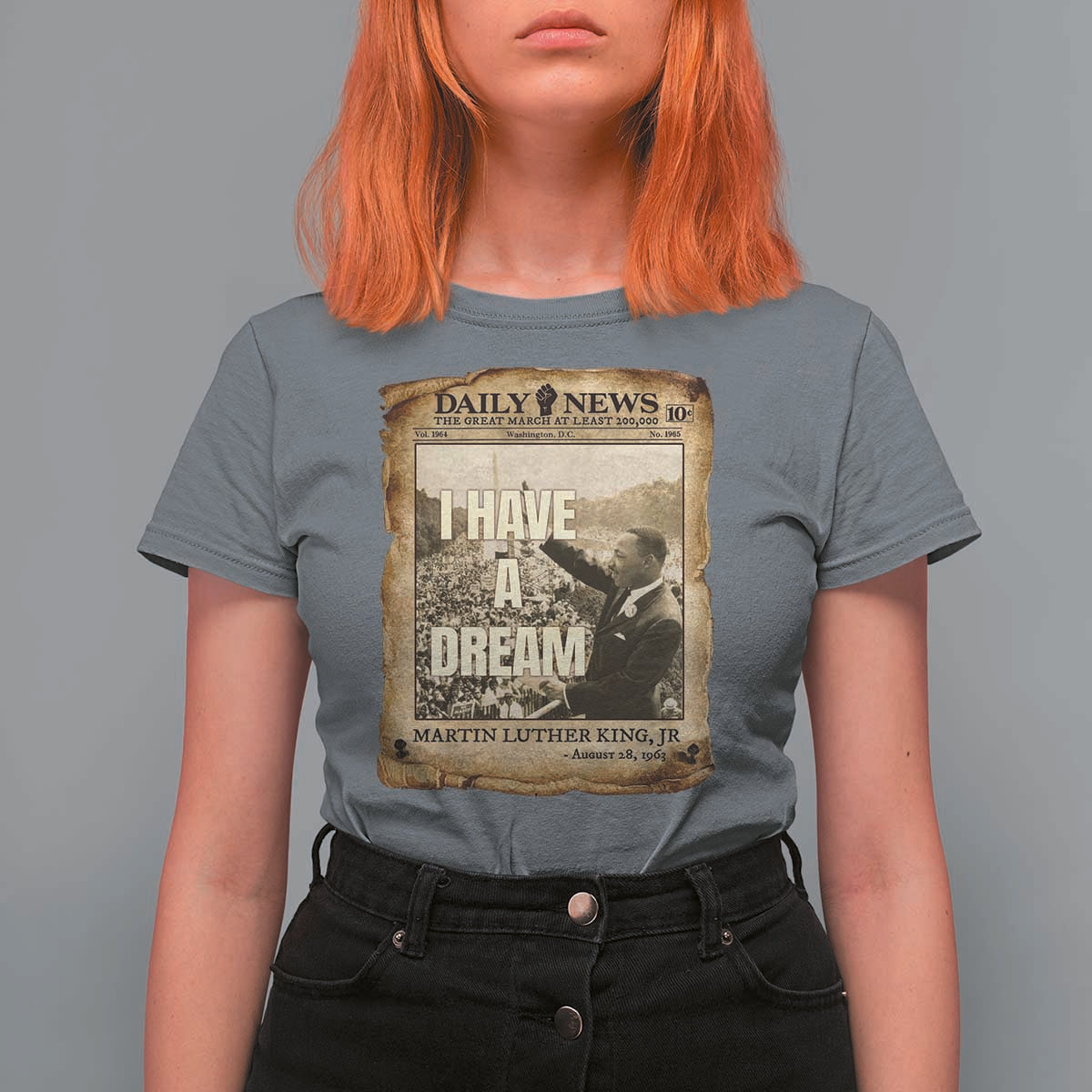 I Have A Dream Martin Luther King MLK Day T Shirt For Women March On Washington Black History