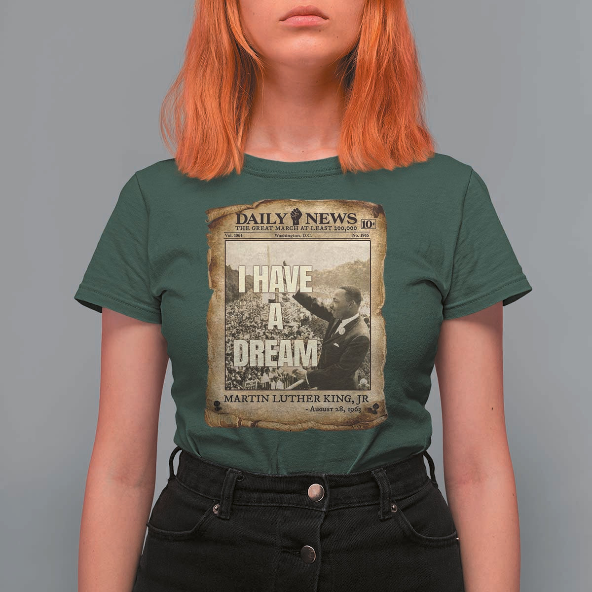 I Have A Dream Martin Luther King MLK Day T Shirt For Women March On Washington Black History