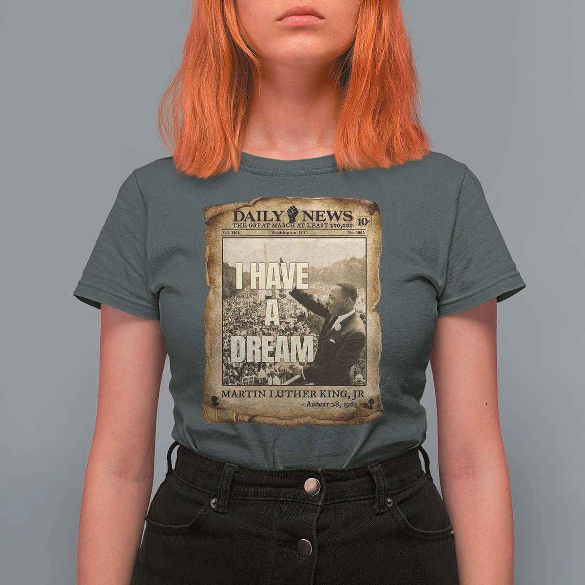 I Have A Dream Martin Luther King MLK Day T Shirt For Women March On Washington Black History