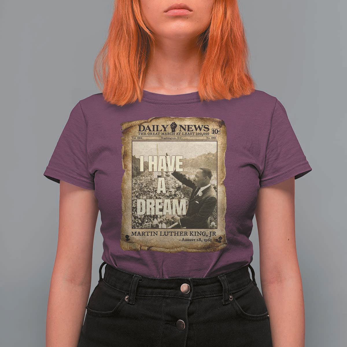 I Have A Dream Martin Luther King MLK Day T Shirt For Women March On Washington Black History