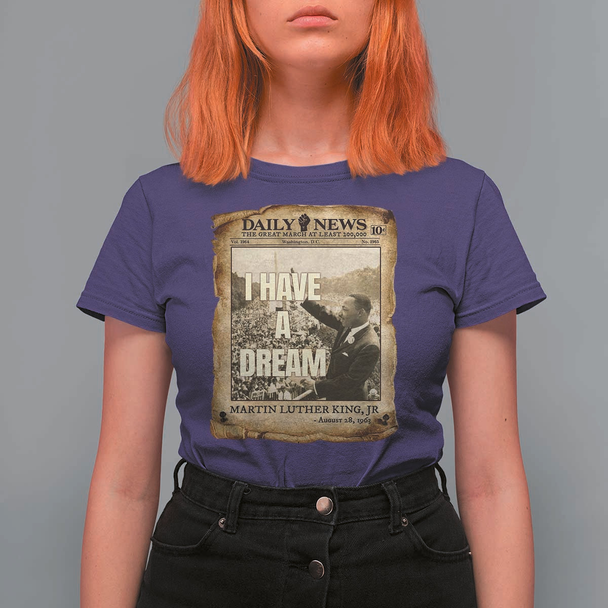 I Have A Dream Martin Luther King MLK Day T Shirt For Women March On Washington Black History